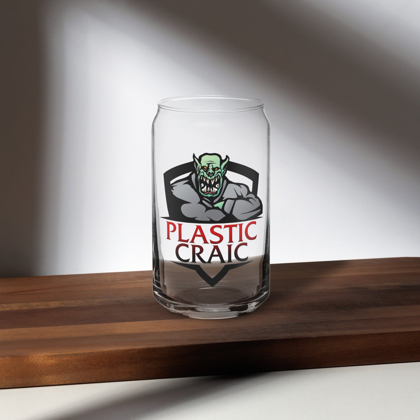 Plastic Craic Can Glass