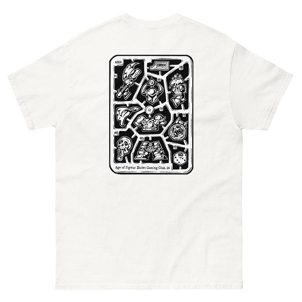 Exiles Gaming Club White Classic Tee