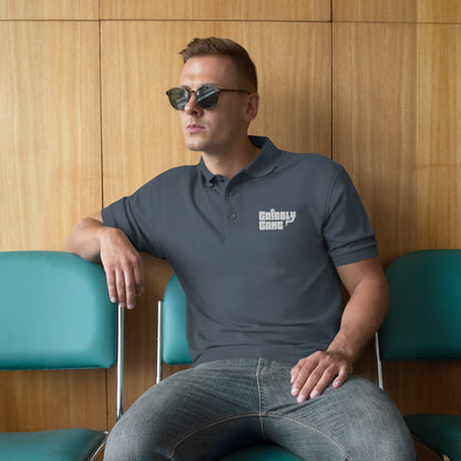 Gribbly Gang Premium Polo Text Logo