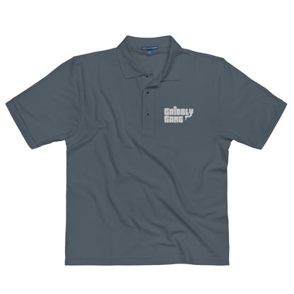 Gribbly Gang Premium Polo Text Logo