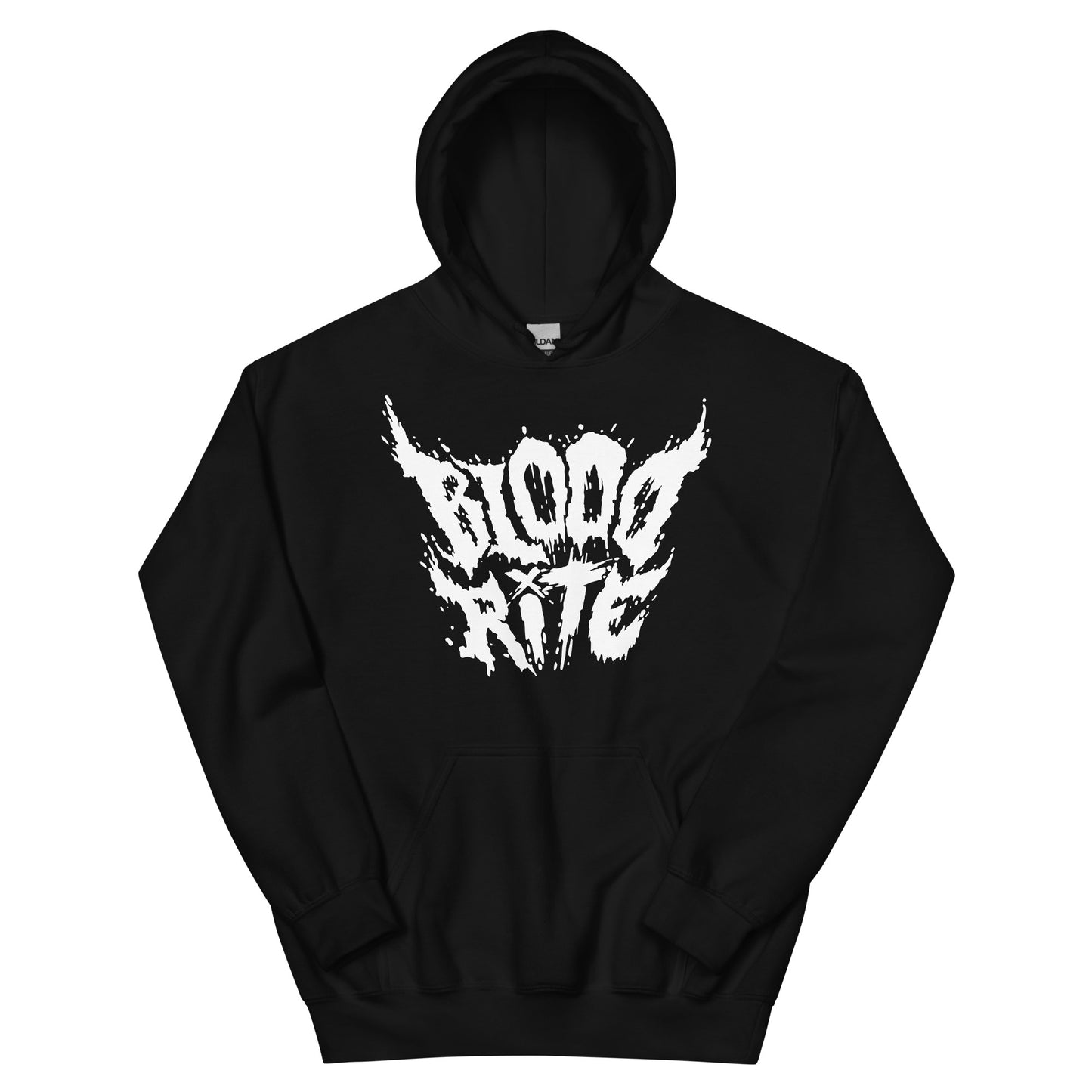 Blood Rite White Text Hoodie