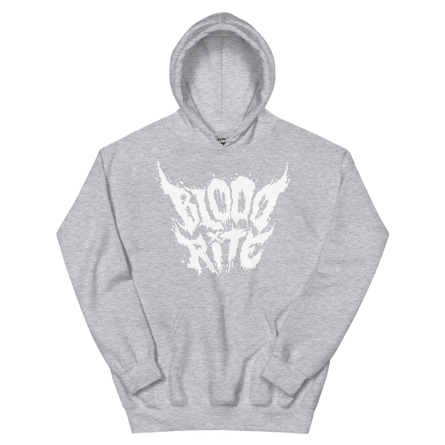 Blood Rite White Text Hoodie